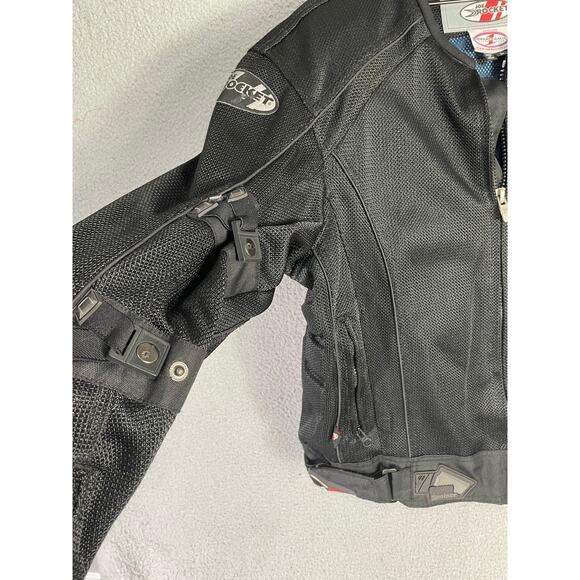 Joe Rocket Phoenix 4.0 Mesh Motorcycle Jacket Black Armor L Riding Racing - Picture 9 of 12
